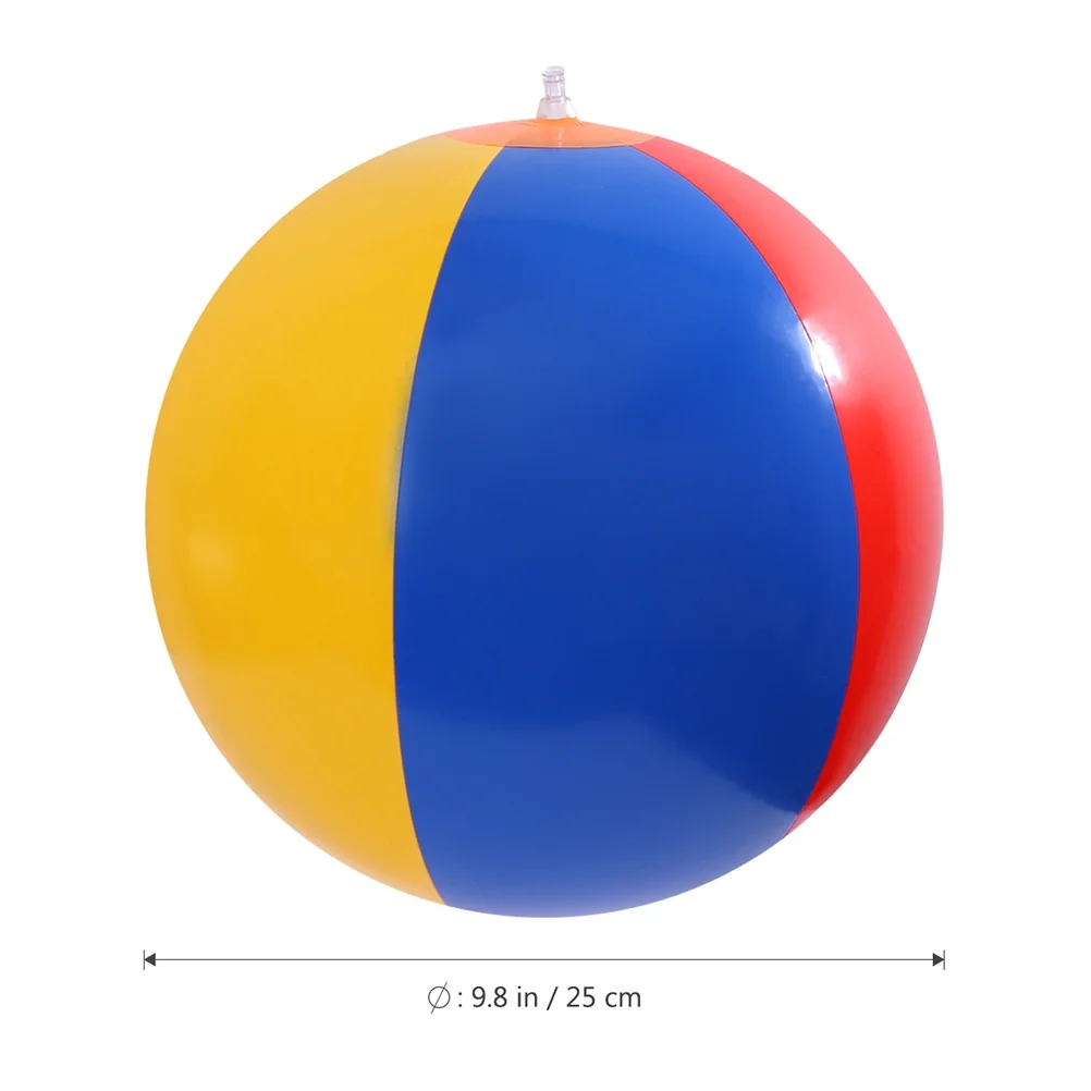 3pcs Beach Balls Colorful Pool Playing Balls Blow Toys Swimming Pool Underwater Balls Sand Beach Summer Party Balls Games (  )