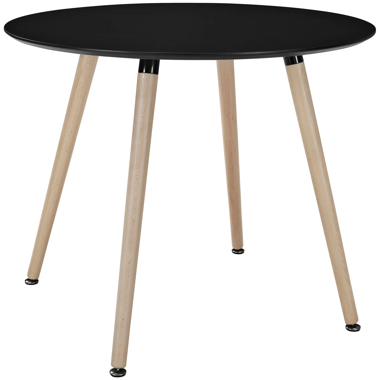 Modway Track Round Dining Table in Black