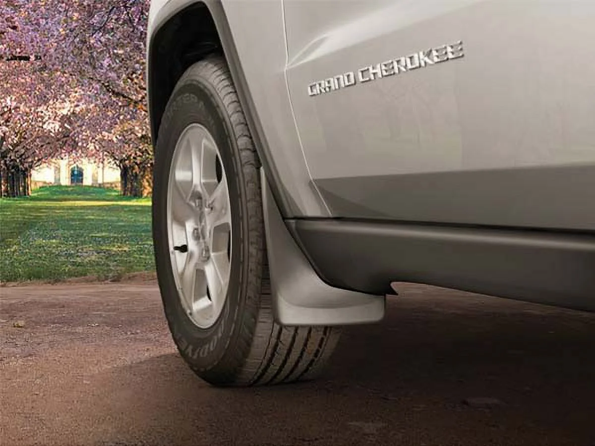 WeatherTech Custom No Drill Splash Guard MudFlaps compatible with 2017-2022 Chevrolet Colorado, Front & Rear Set - Black