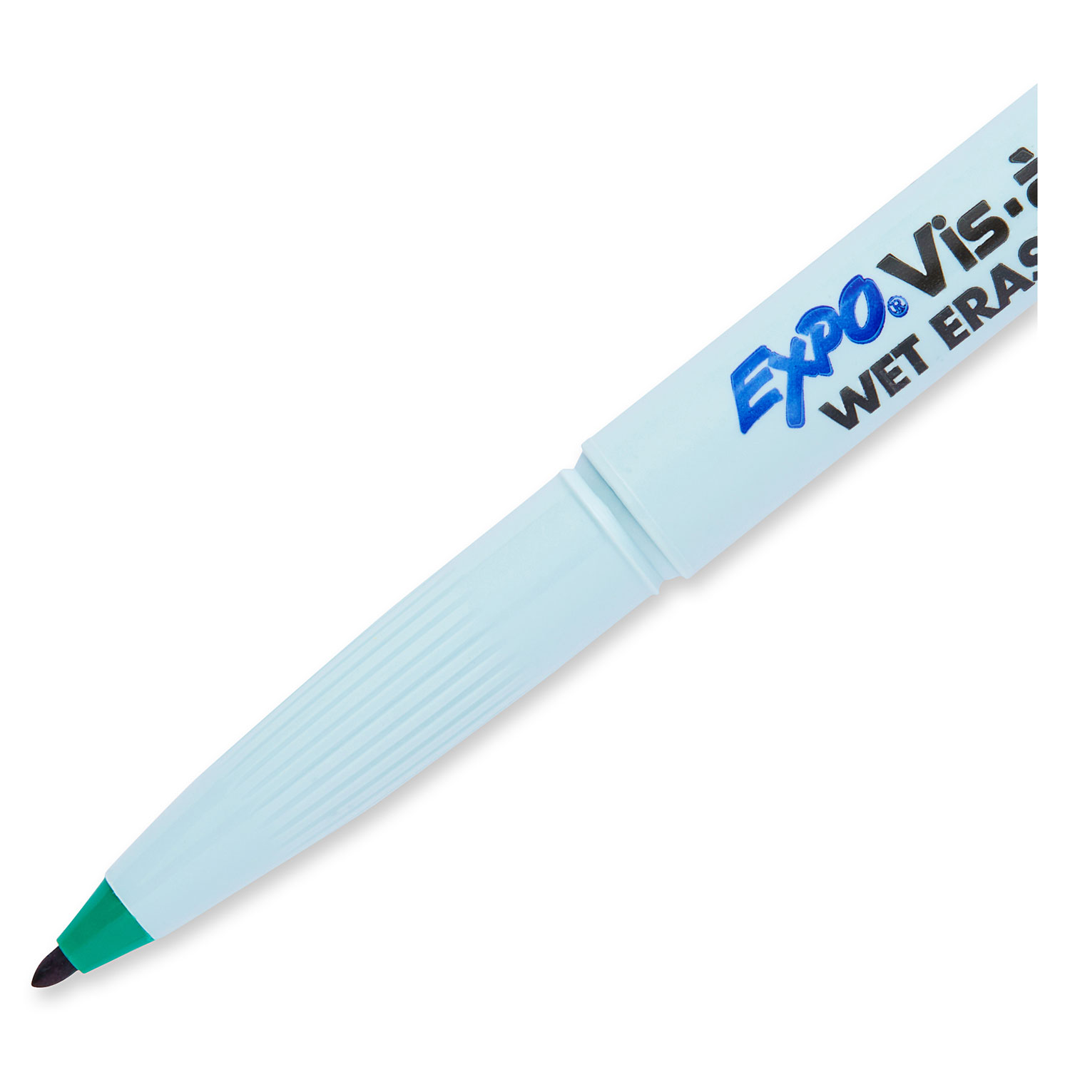 1PC EXPO Vis-a-Vis Wet Erase Marker, Fine Bullet Tip, Green, Dozen