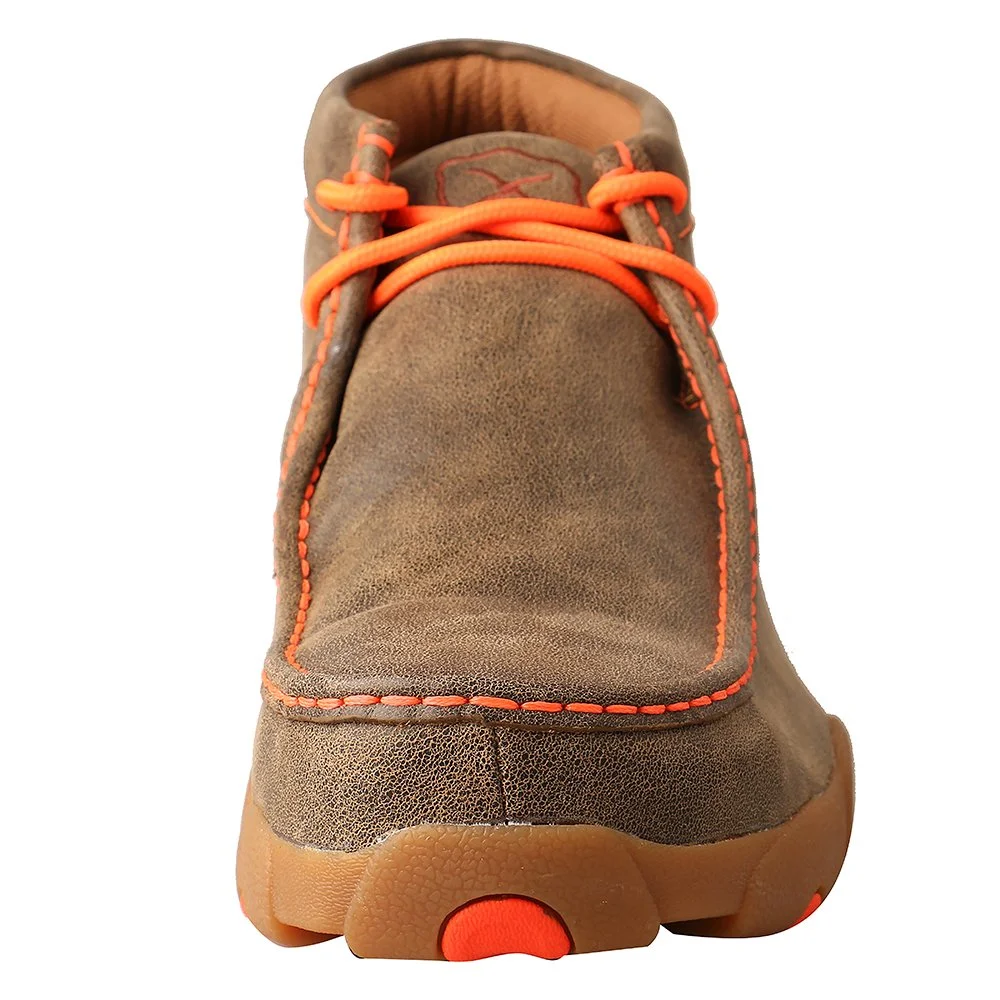 Twisted X Boots MDMST04 (DS)Men`s Work Steel Toe Chukka Driving Moc Bomber/Orange 10.5 W