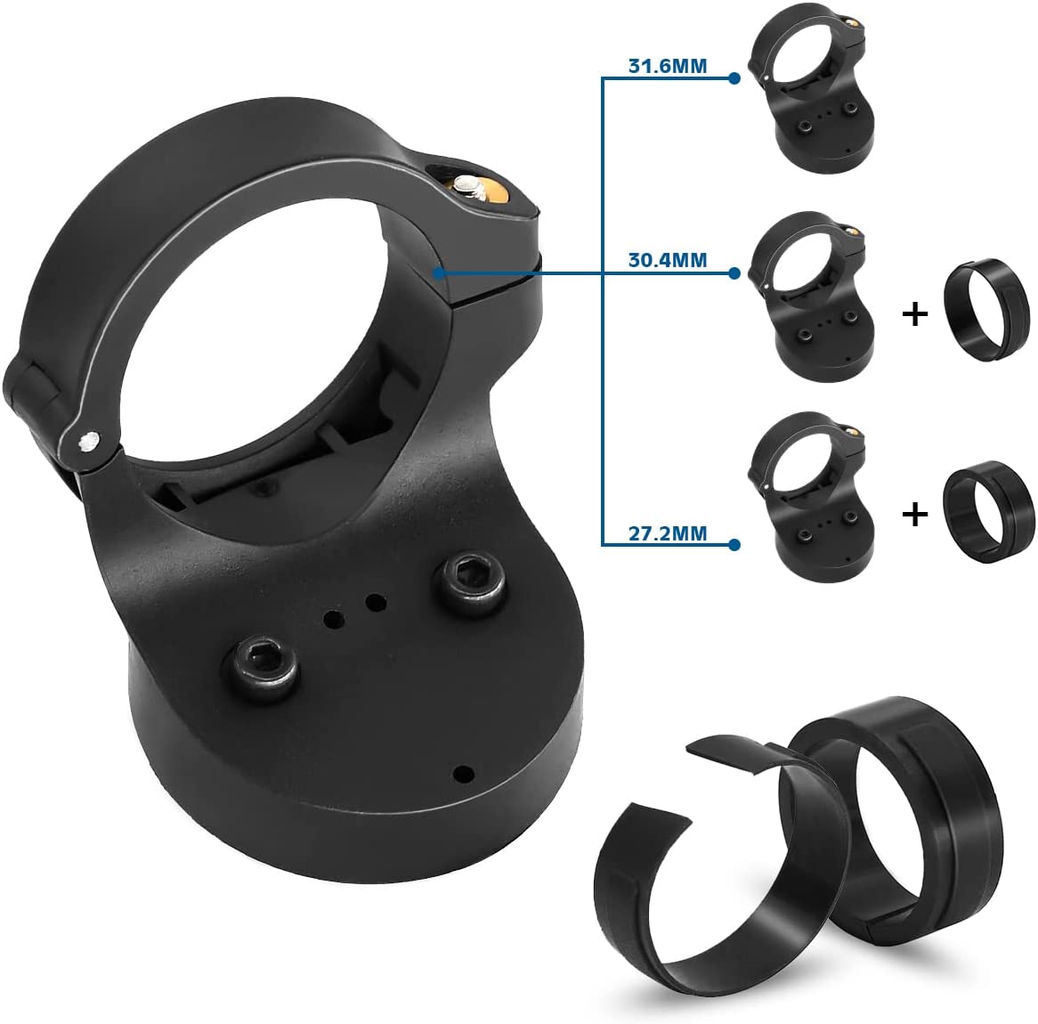 Garmin Varia Mount for Garmin Varia rvr315 rtl510 rtl515 - Fixed on 27.2mm 30.4mm 31.6mm Seatpost - Bicycle