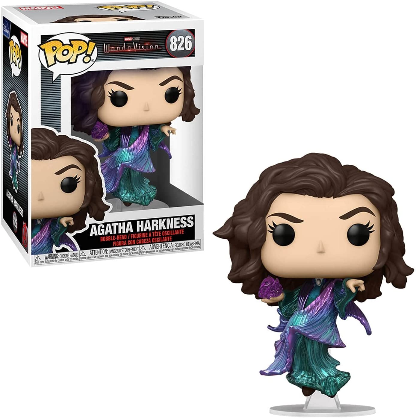 Agatha Harkness Pop #826 Pop TV: Wanda Vision Vinyl Figure (Bundled with EcoTek Protector to Protect Display Box)