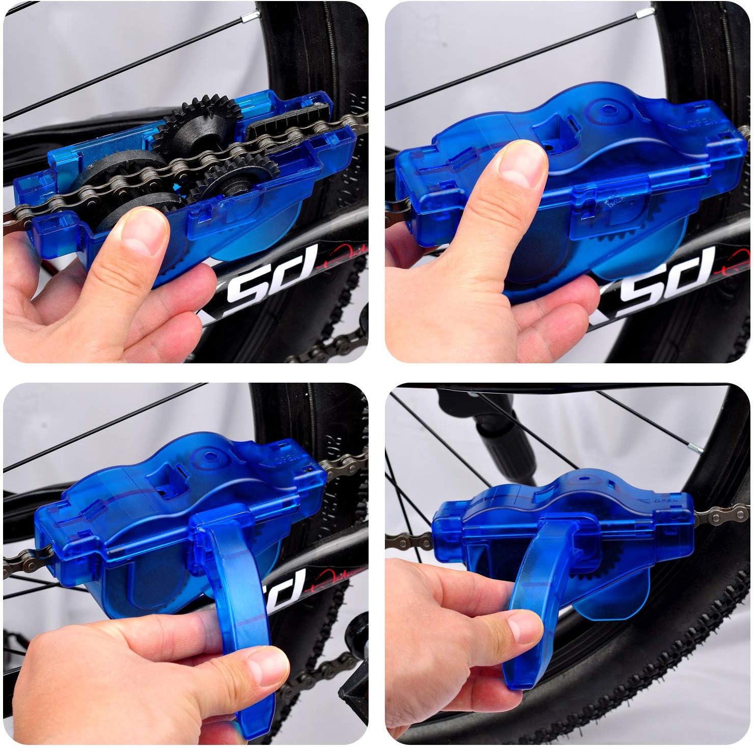 BOBILIFE Bike Cleaner Tools, Chain and Gear Cleaning Brush Maintenance Kit for Bike & Motorcycle