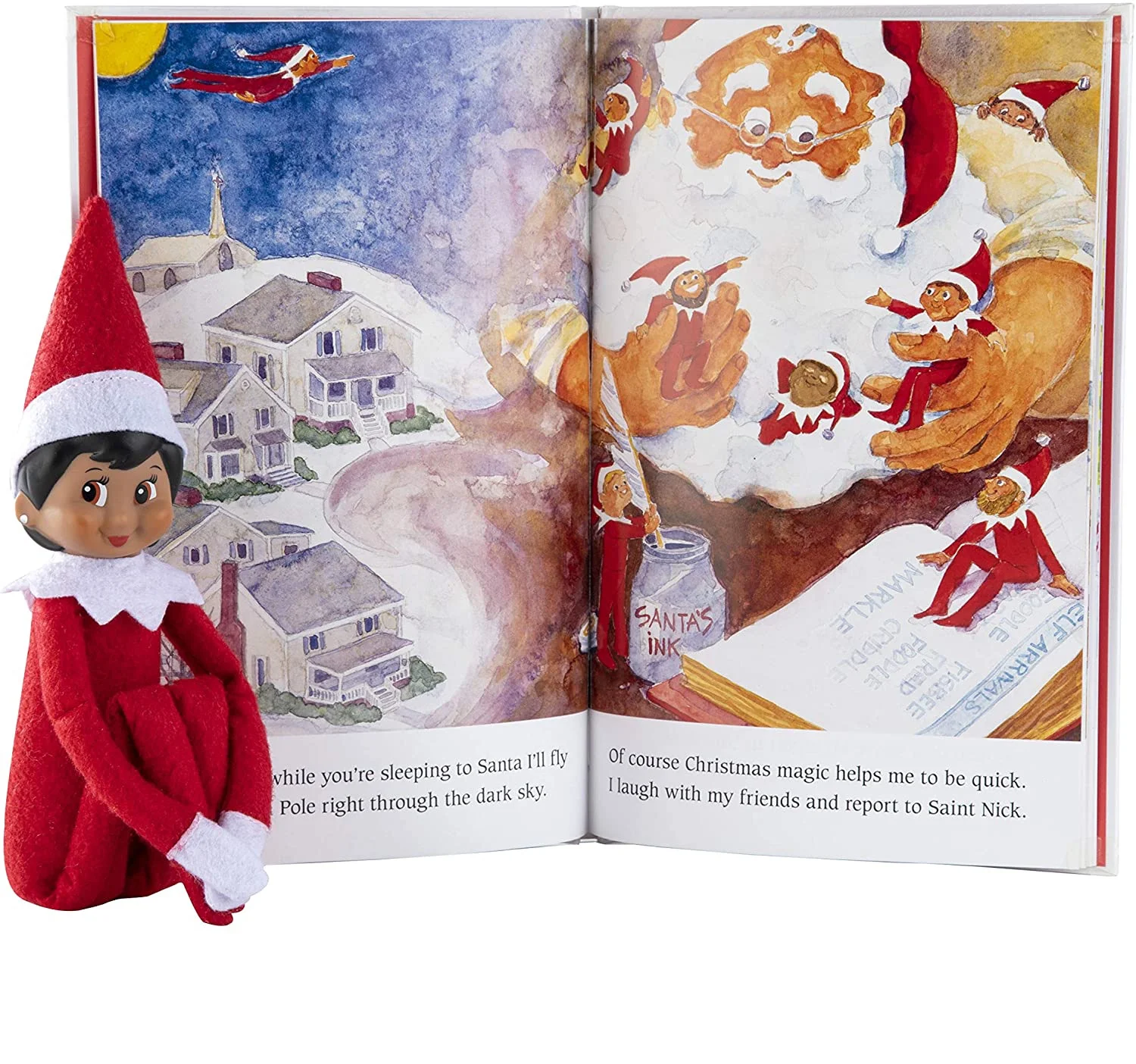 The Elf on the Shelf: a Christmas Tradition (Brown-Eyed Girl Scout Elf) - Include Plush Toy