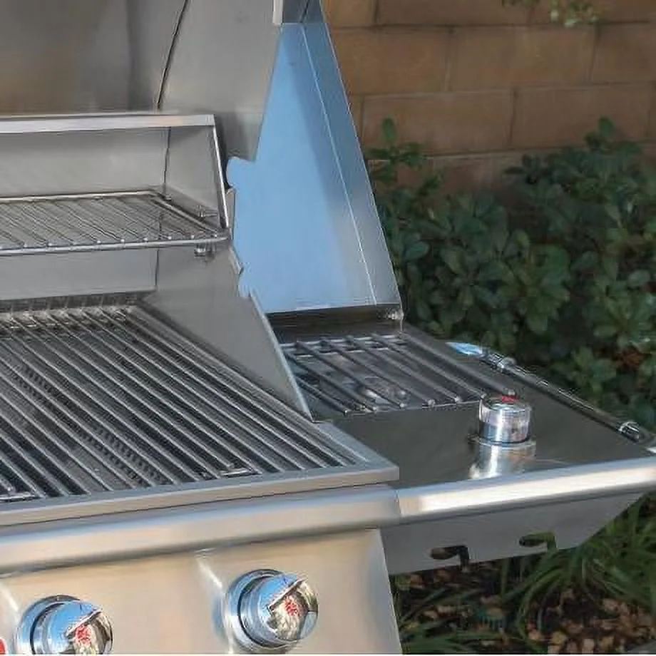 Bull Sidekick Propane Gas Single Side Burner W/ Stainless Steel Lid - 60010