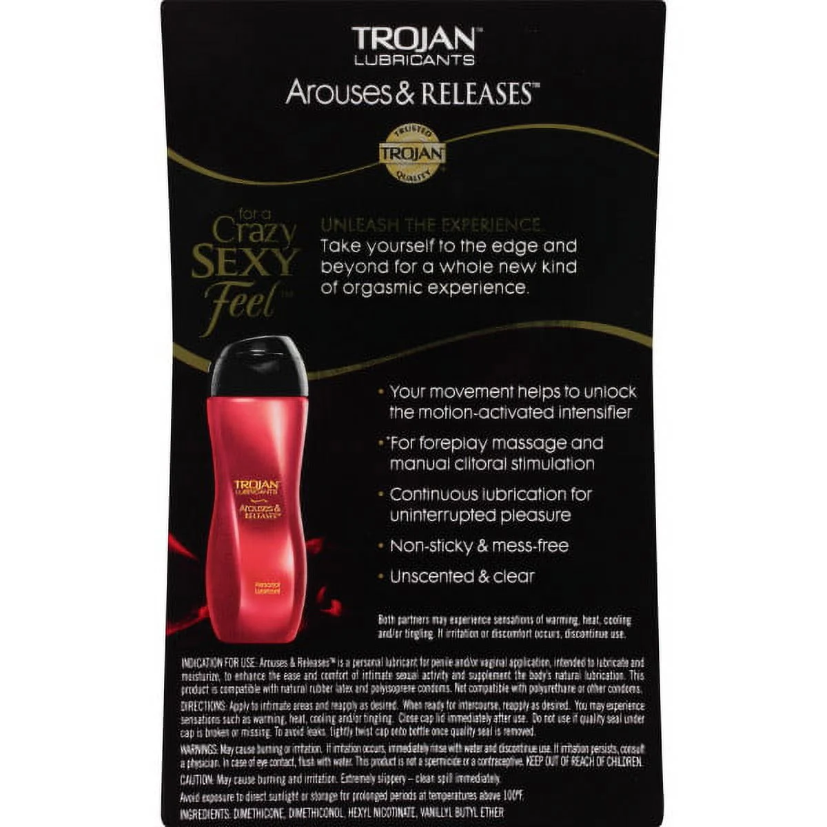 TROJAN Arouses & Releases Personal Lubricant 3.0 oz (Pack of 3)