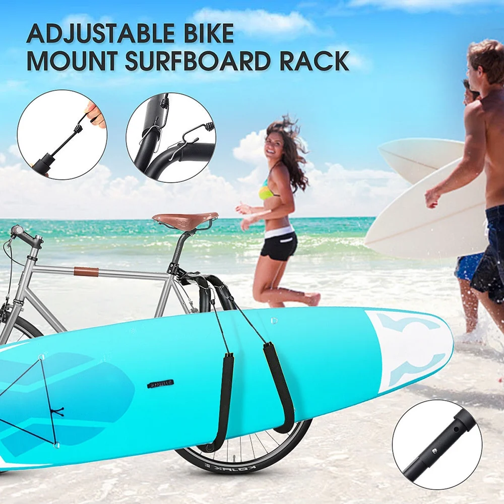 Tomshoo Surfboard Bicycles Carrier Rack Bike Skimboard New Side Kiteboard Holder