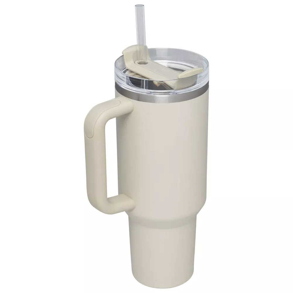 Stanley 40oz Stainless Steel H2.0 Flowstate Quencher Tumbler - Hearth & Hand™ with Magnolia - Sour Cream