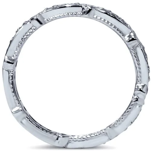 Pompeii3 3/8ct Stackable Diamond Eternity Ring 14K White Gold