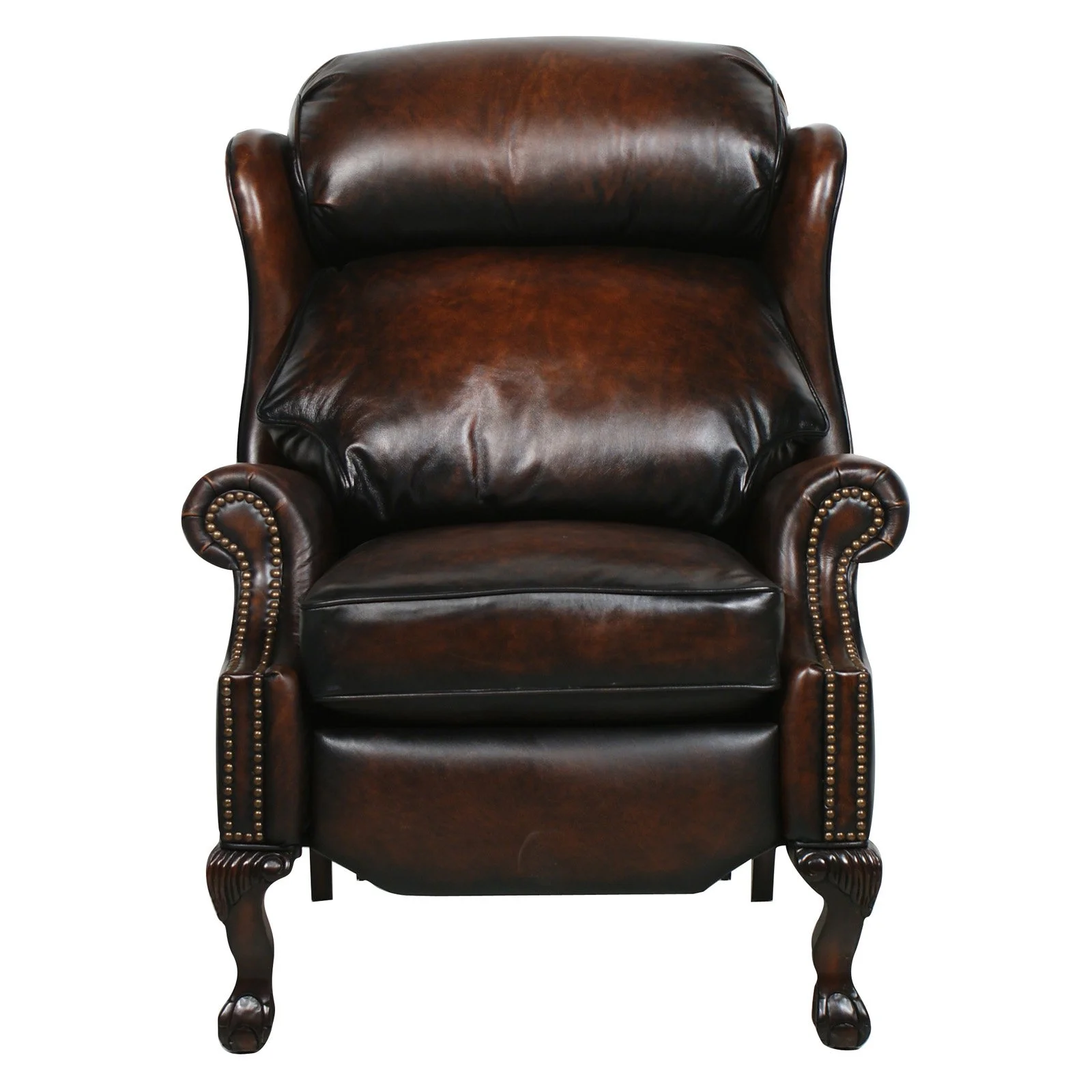 Barcalounger Danbury II Leather Recliner with Nailheads