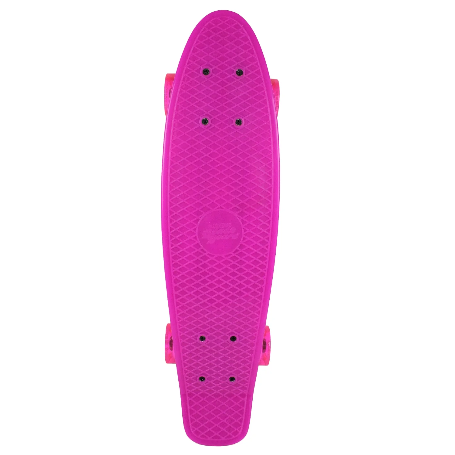 Street Surfing Plastic Cruiser Skateboard Beach Board Glow Pink