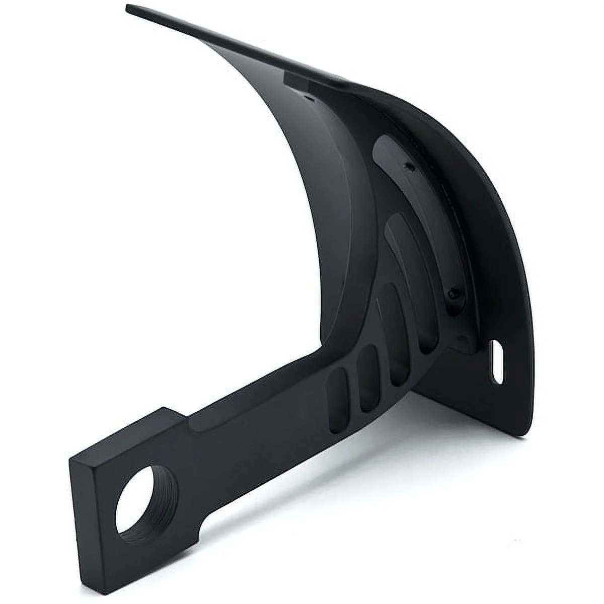 Krator Black Vertical Axle Mount Motorcycle Plate Holder Compatible with Harley Davidson Sport Tour Glide FXRT