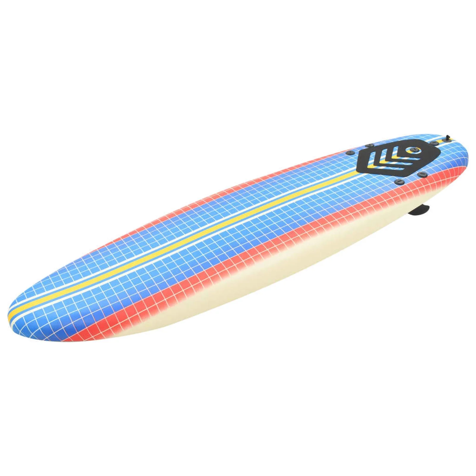Anself Surfboard with Leash and Plastic Fins, Beach Surfing Board Kit for Beginners Youth and Adults 66.9 x 18.4 x 3.1 Inches (L x W x T)