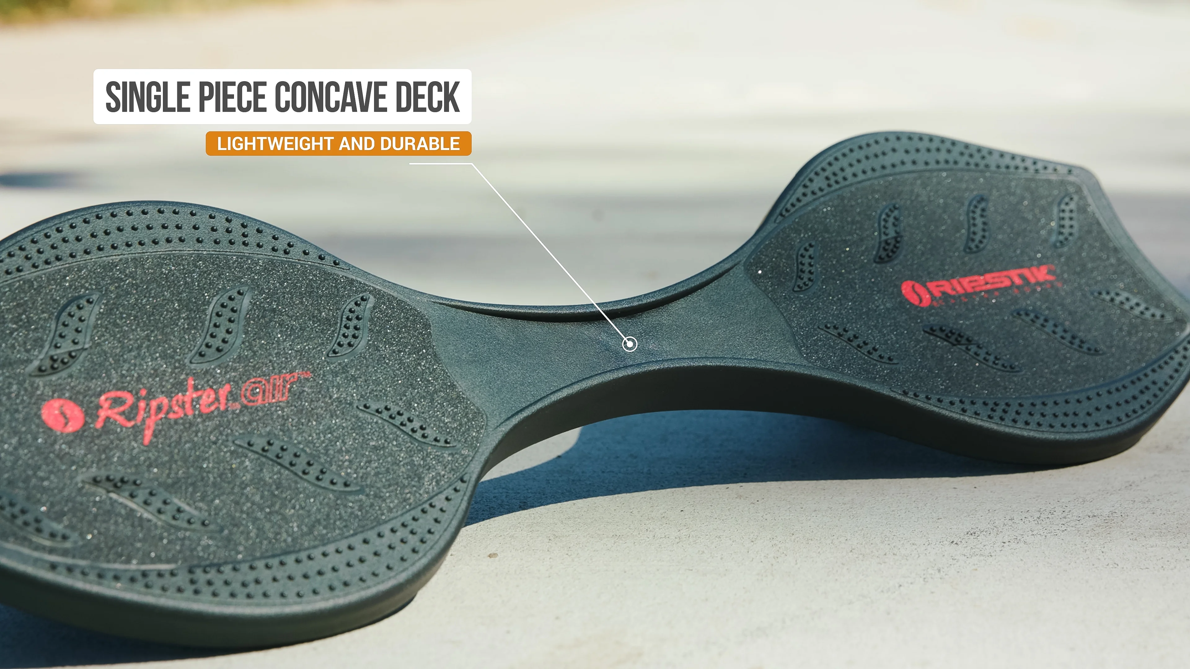 Razor Black Label Ripster Air Caster Board - Black, 2 Wheel Pivoting Skateboard with 68 mm Casters, For Kids Ages 8 and Up, Riders up to 175 lbs.