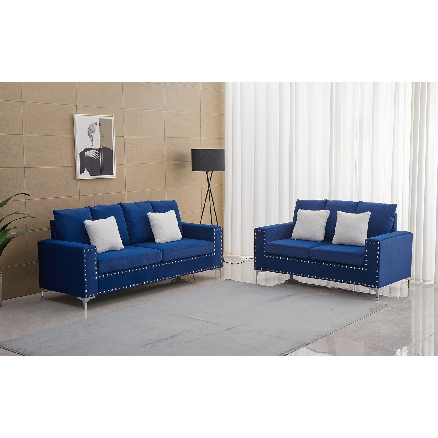 Armeni Living Room Set Black