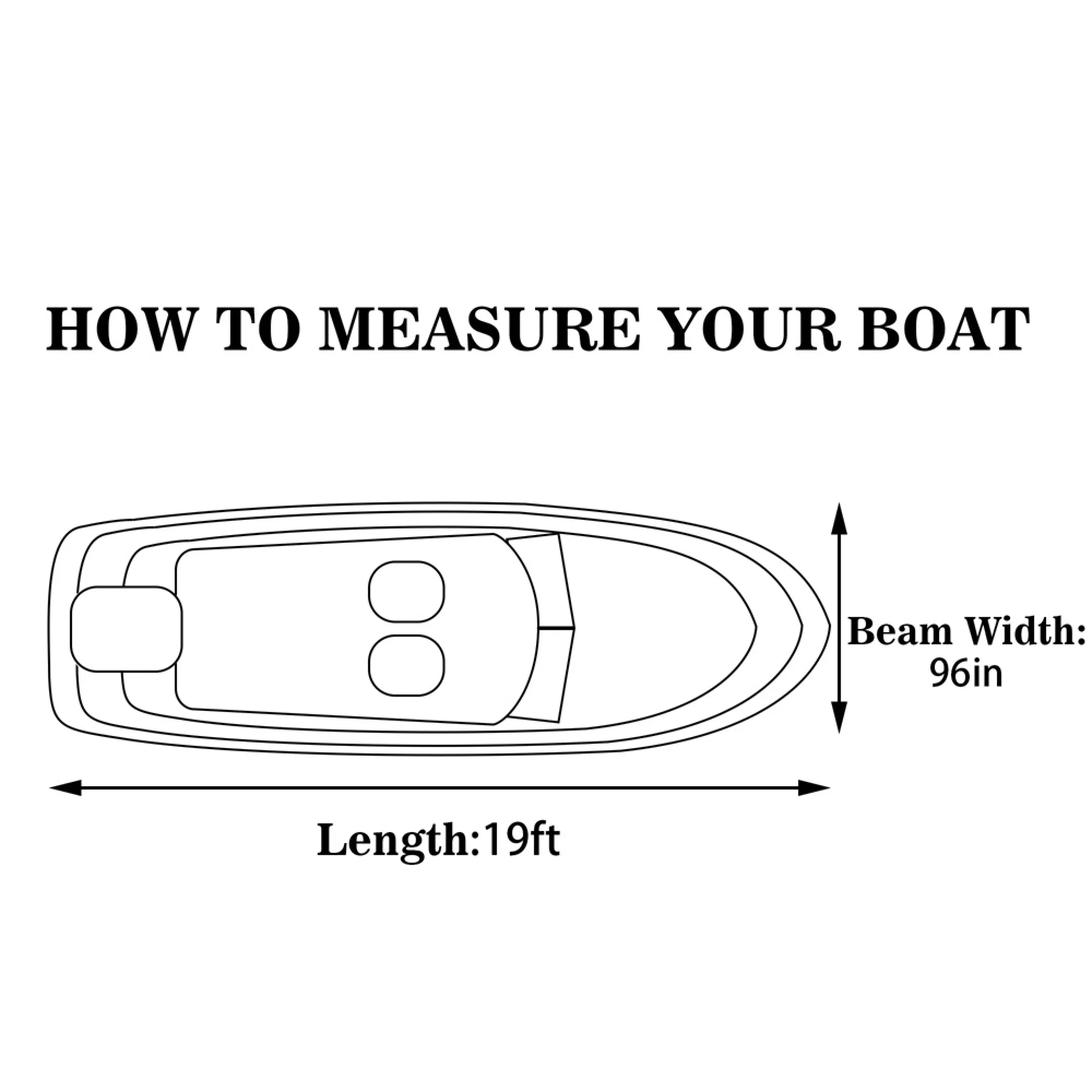 Waterproof Heavy Duty Boat Cover Trailerable Boat Covers Fit V-Hull Tri-Hull Mooring Runabout Fishing Ski Bass Boat 17 ft-19 ft