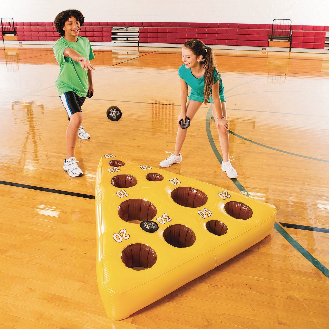 Inflatable Mouse and Cheese Toss Game