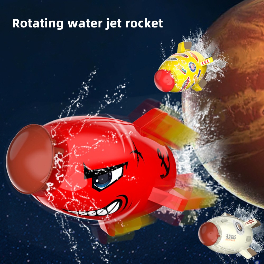 GERI Sprinkler for Kids, Rocket Water Toys for Kids, Kids Sprinkler Rocket Launcher, Attaches to Garden Hose Splashing Fun Toys for 3-12Year Boys Girls Holiday & Birthday Gift