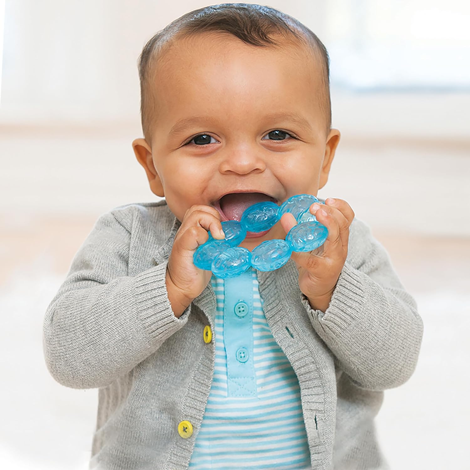 Infantino 3-Pack Water Teethers 3 Pack - 2 Lime 1 Blue