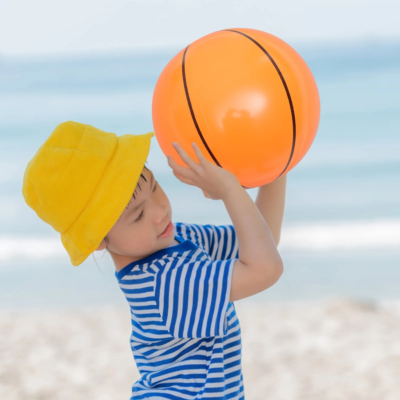 16 Pcs Inflatable Beach Ball Basketball Inflatable Baseball Beach Football Baseballs Inflatable Toys Child Pool Party