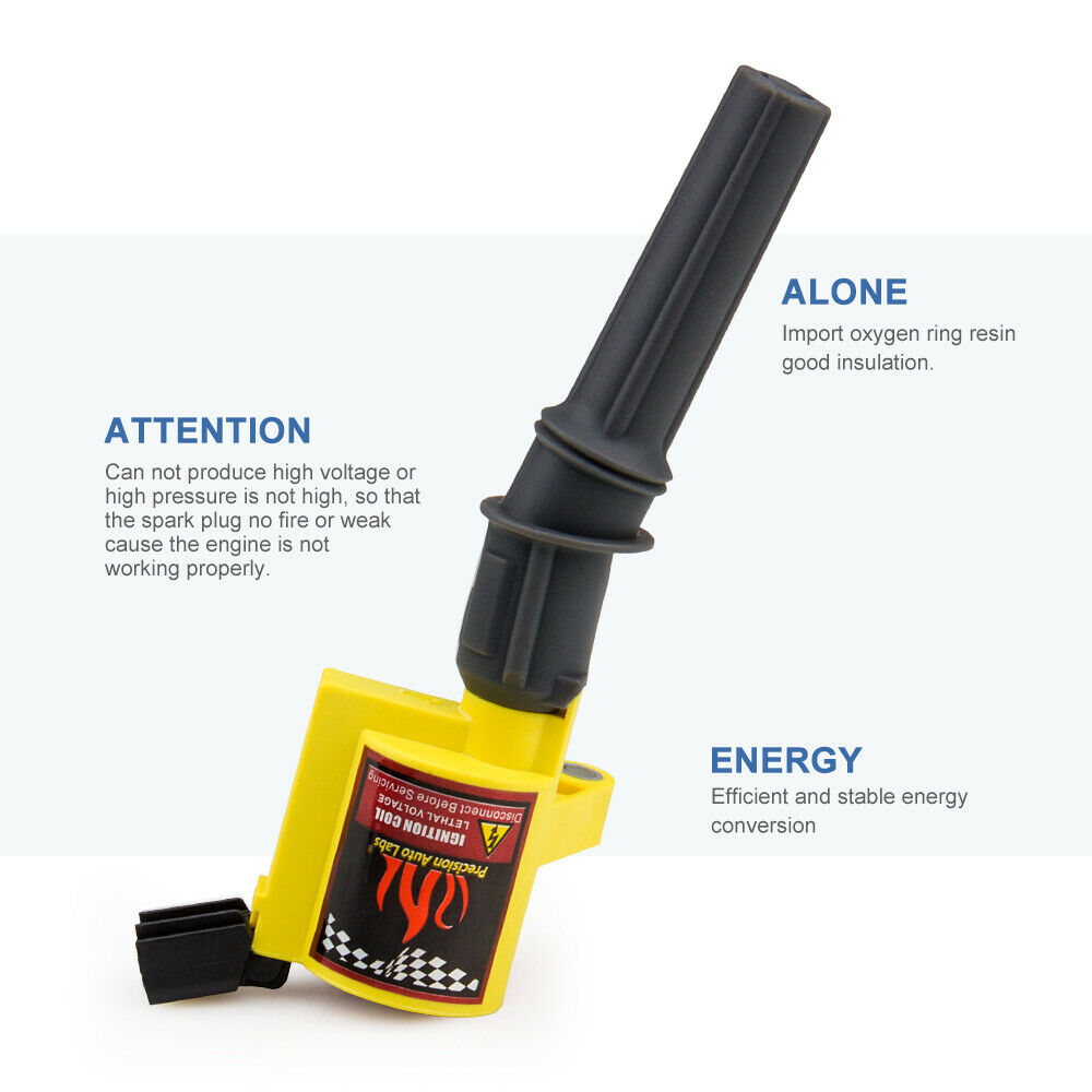 Ignition Coil DG508 Pack Compatible with 2000 -2003 Ford F-150 Expedition 4.6L 5.4L- Set of 8