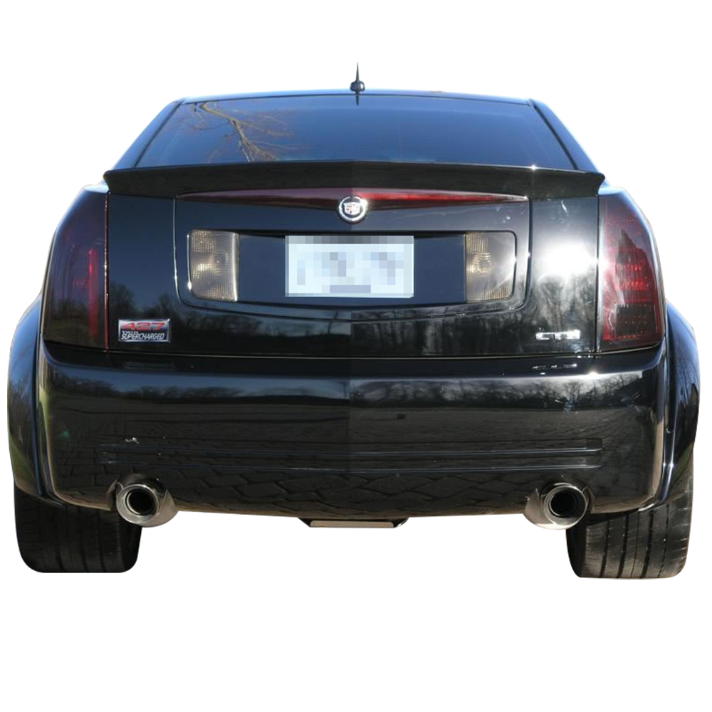 Ikon Motorsports Compatible with 03-07 Cadillac CTS 4Dr Trunk Spoiler Painted WA722J Dark Ming Blue Metallic