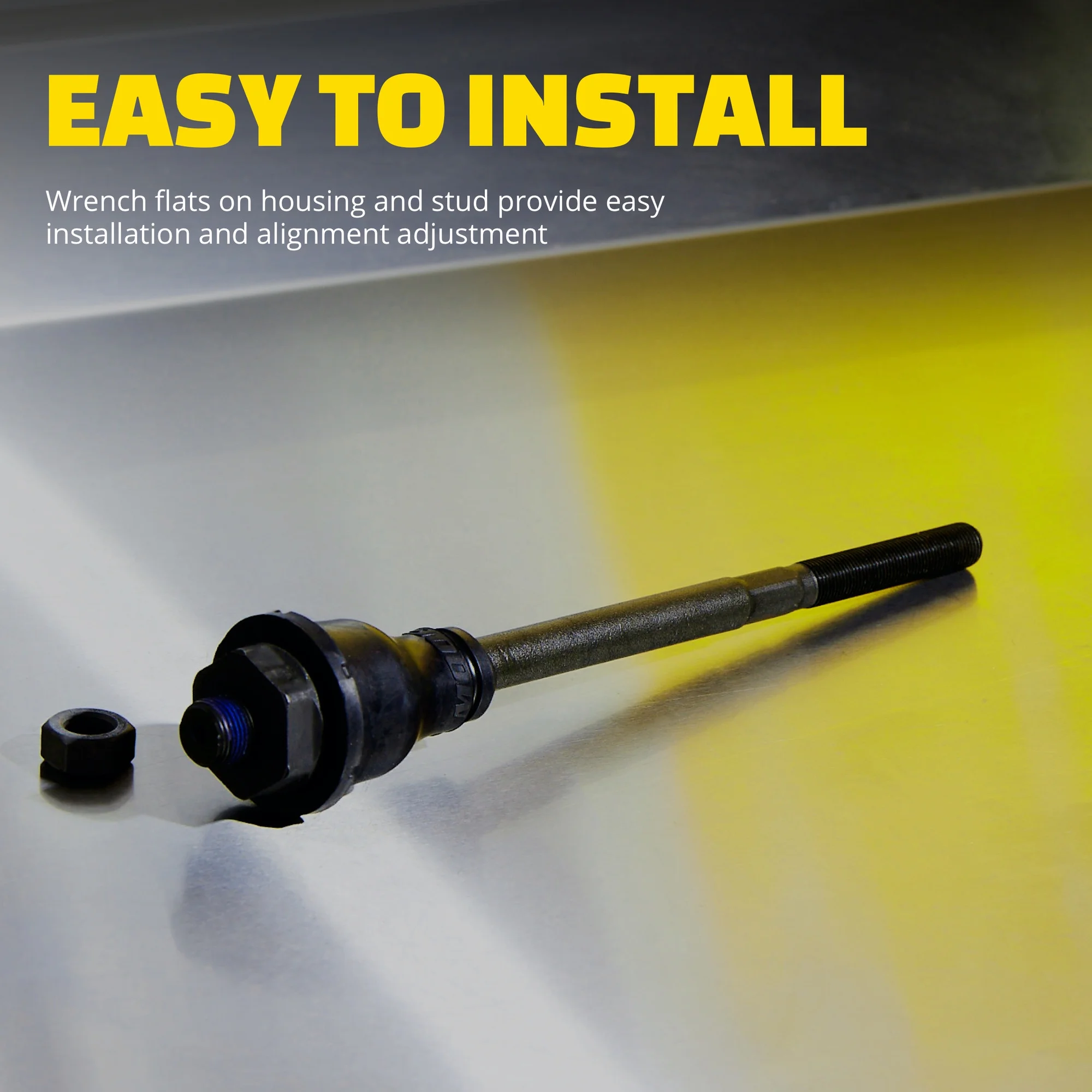 MOOG EV801076 Tie Rod End Fits select: 2013-2018 HYUNDAI SANTA FE, 2019 HYUNDAI SANTA FE XL