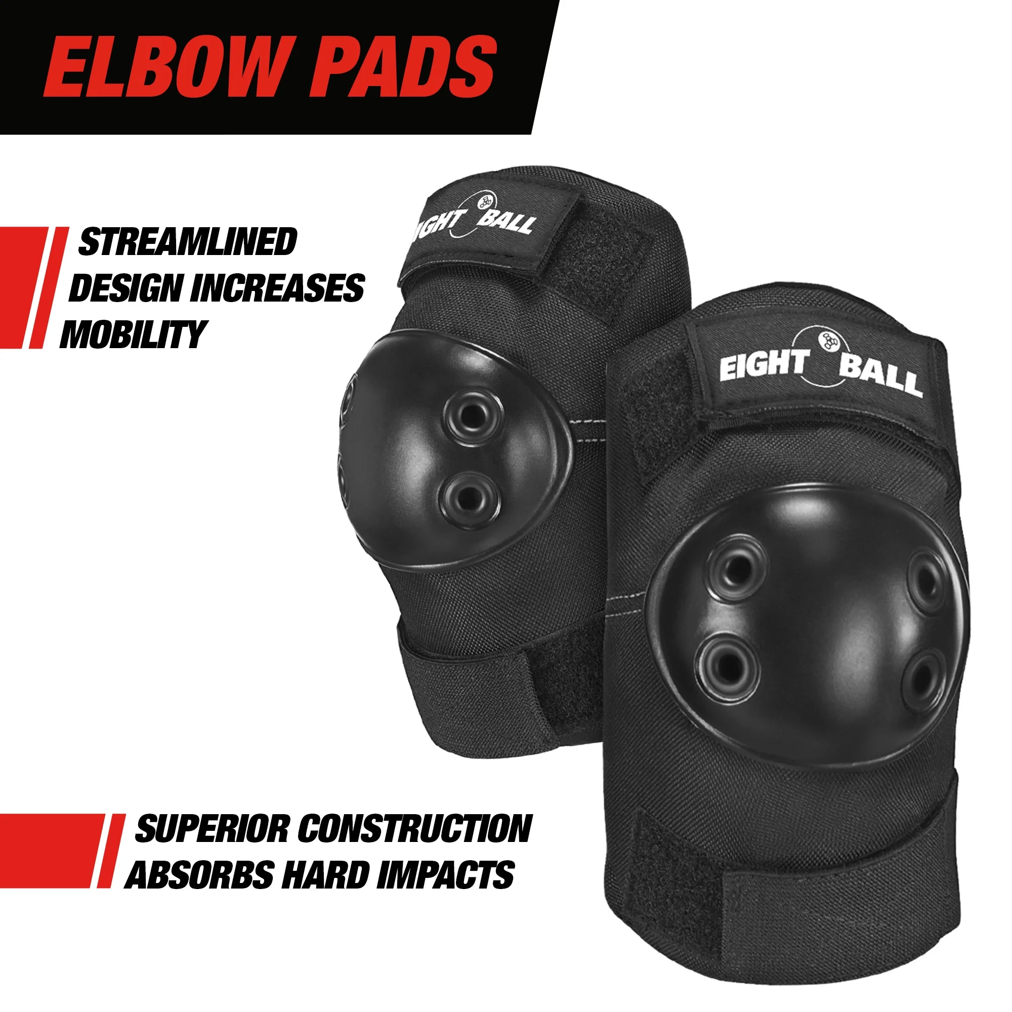Eight Ball Park Series Pad Set with Knee Pads and Elbow Pads