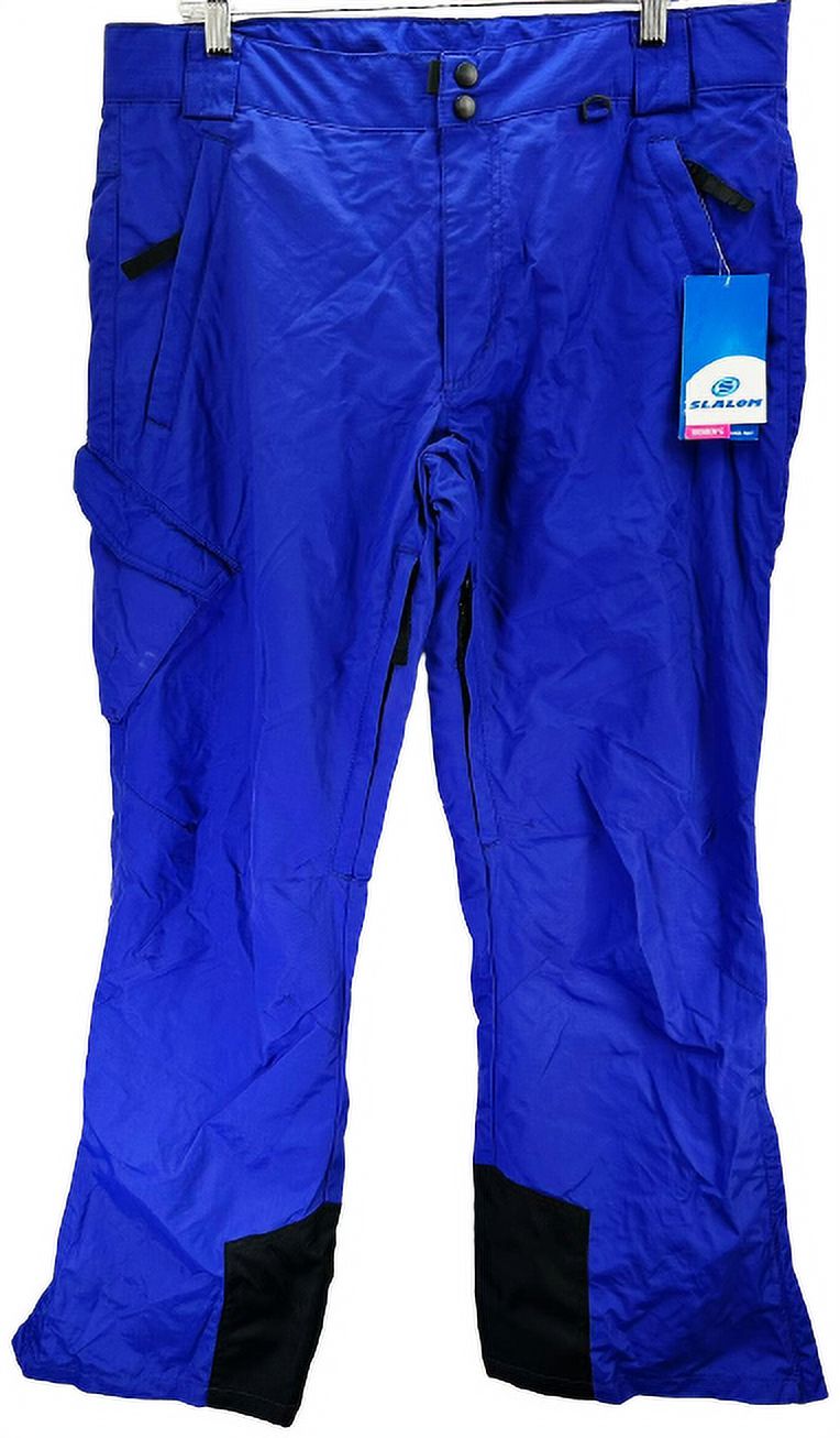Slalom Women's Insulated Cargo Low Rise Snow Pant- Spec Blue, Large