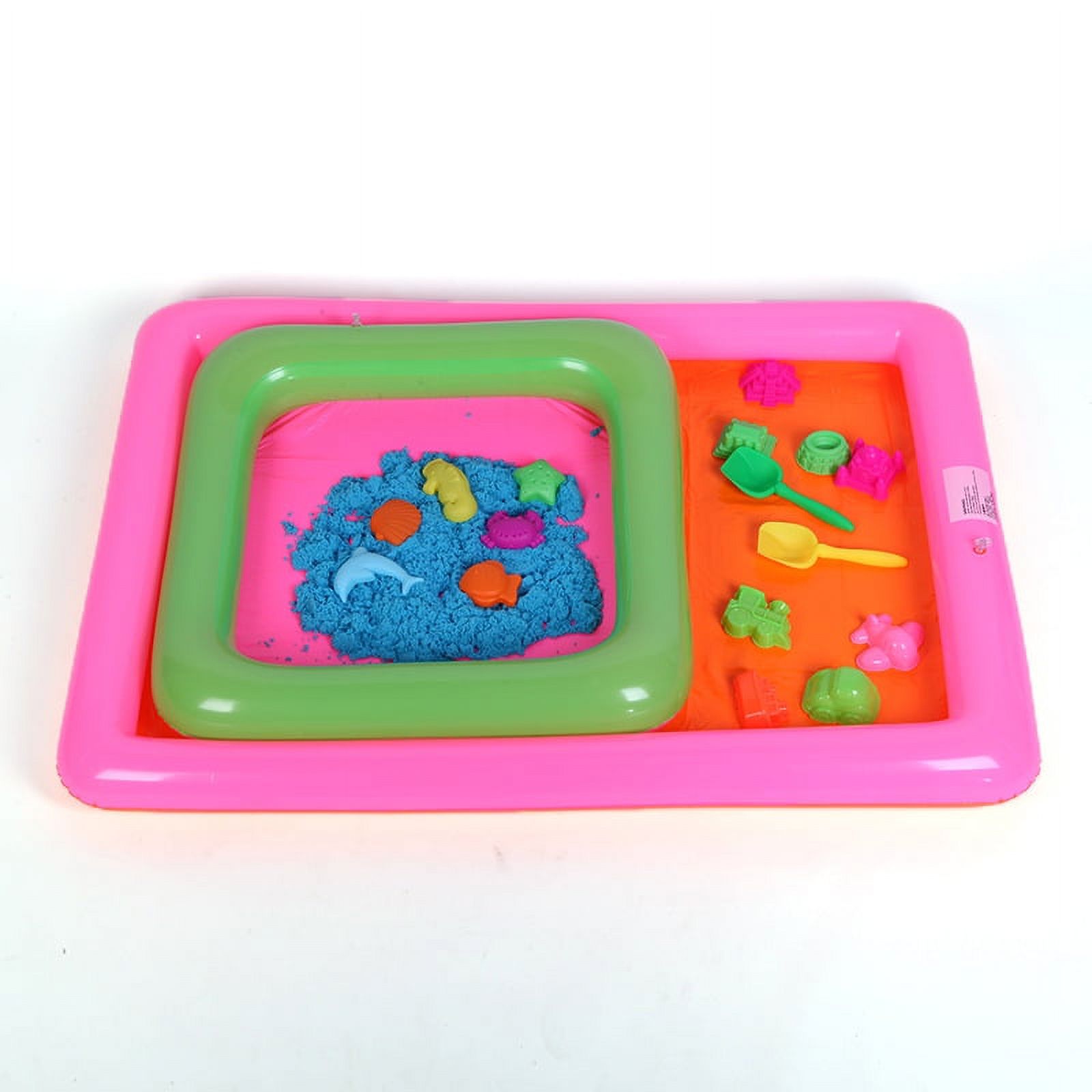 NUOLUX Indoor PVC Sandbox Tray Inflatable Sand Box Portable Inflatable Tray Moldable Sand Tray
