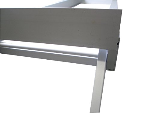 Pactrade Marine Pontoon Boat Under Deck 4 Step Flat Front Ladder Anodized Aluminum Capacity 300lbs Self Store