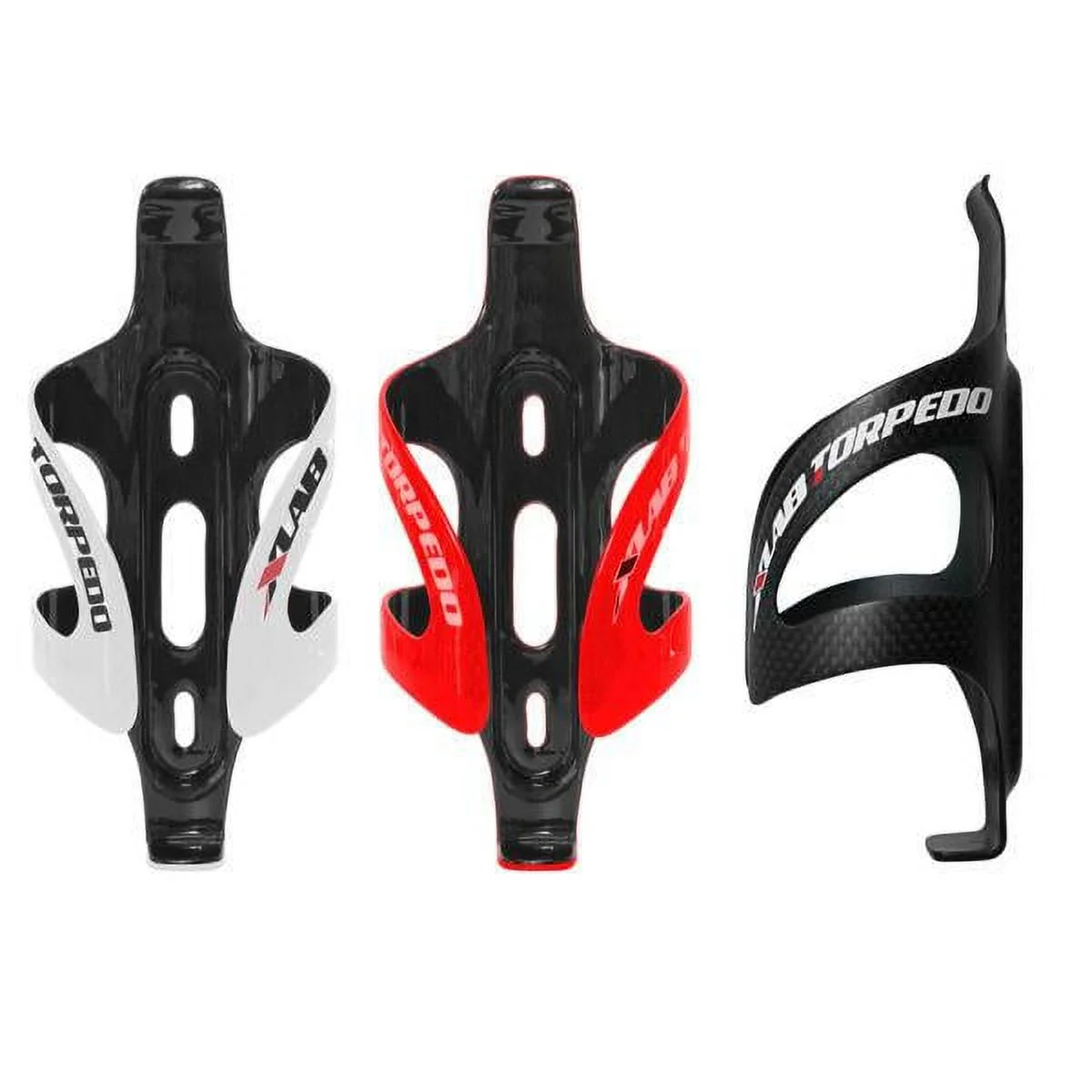 XLAB Torpedo Carbon Aero Water Bottle Cage: Matte Black