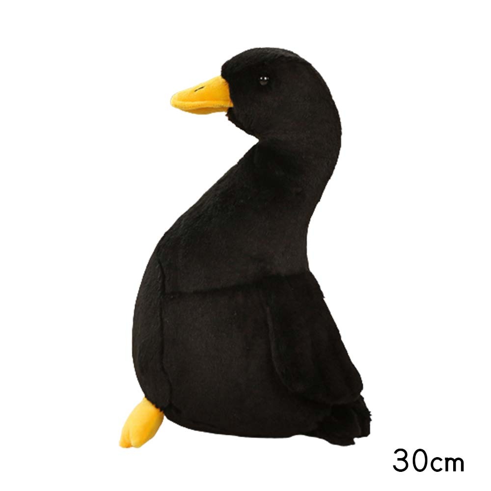 Adorable Duck Plush Doll Soft Stuffed Toy Kids Hugging Pillow Gift 30/40cm Comfortable Home Decoration Children Birthday Gifts Plush Figure Toys  Black 30cm