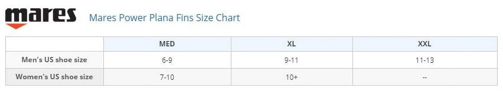 Mares XR Plana Power OH Scuba Diving Fins, Drysuit Fin