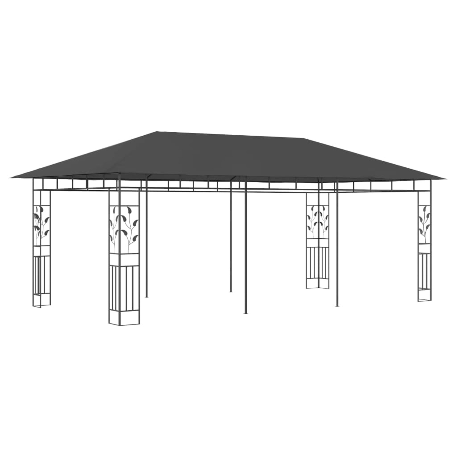 Carevas Gazebo with Mosquito Net 19.7'x9.8'x9' Anthracite