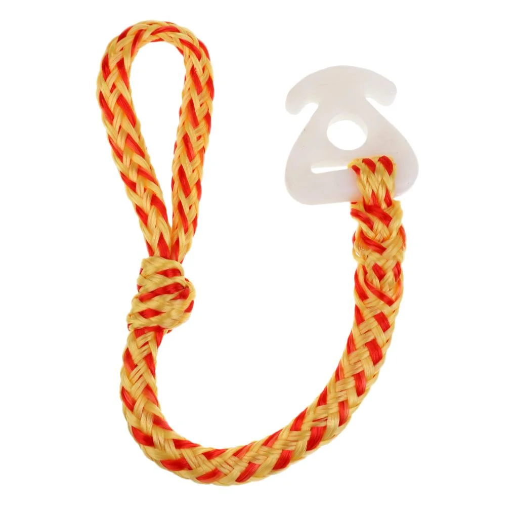 Water Sport Tube Boat Ski Rope Connector Towable Tow Rope Connection Harness - Yellow Red, M