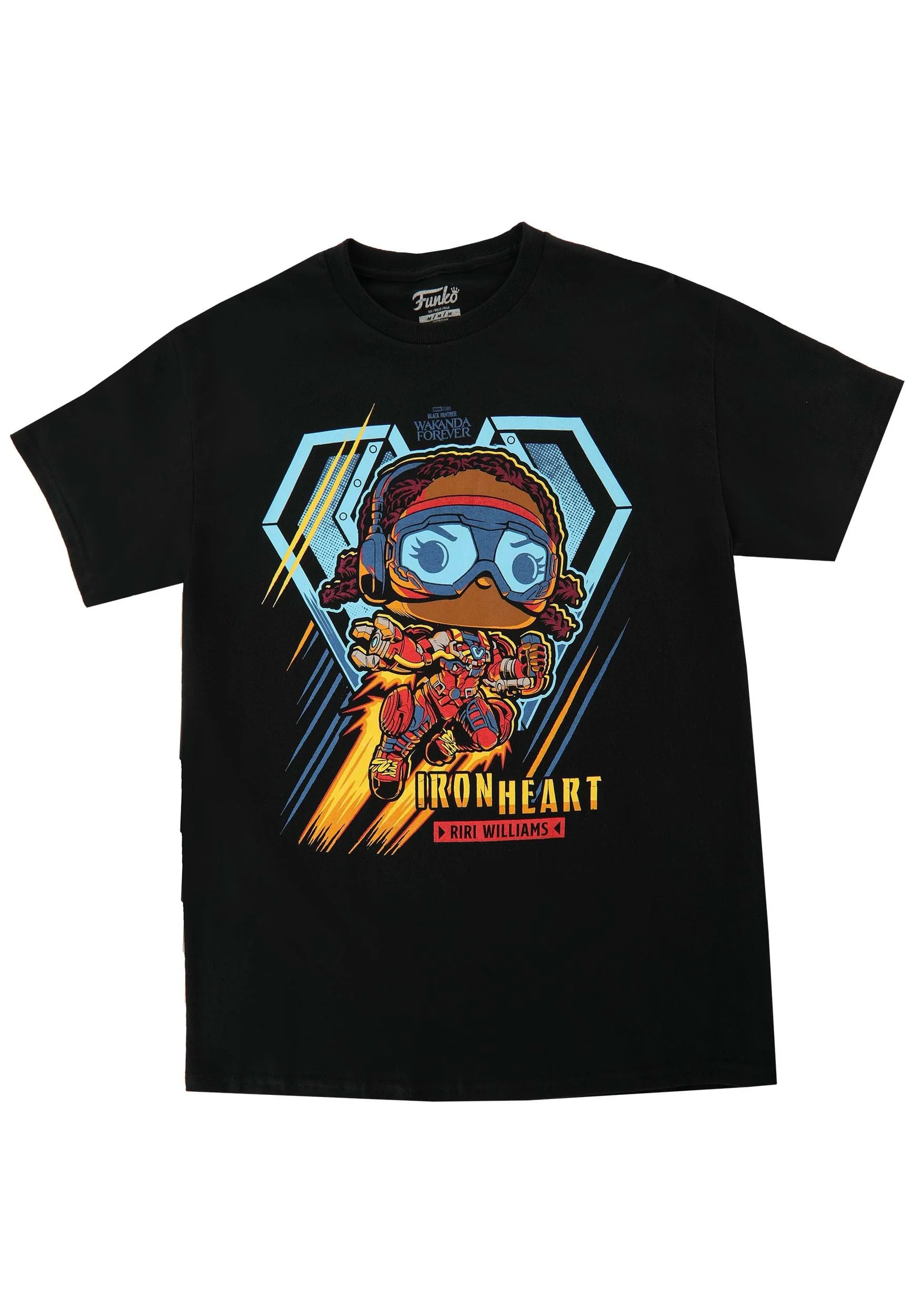 Funko Tee: Marvel Black Panther Wakanda Forever Ironheart T-shirt