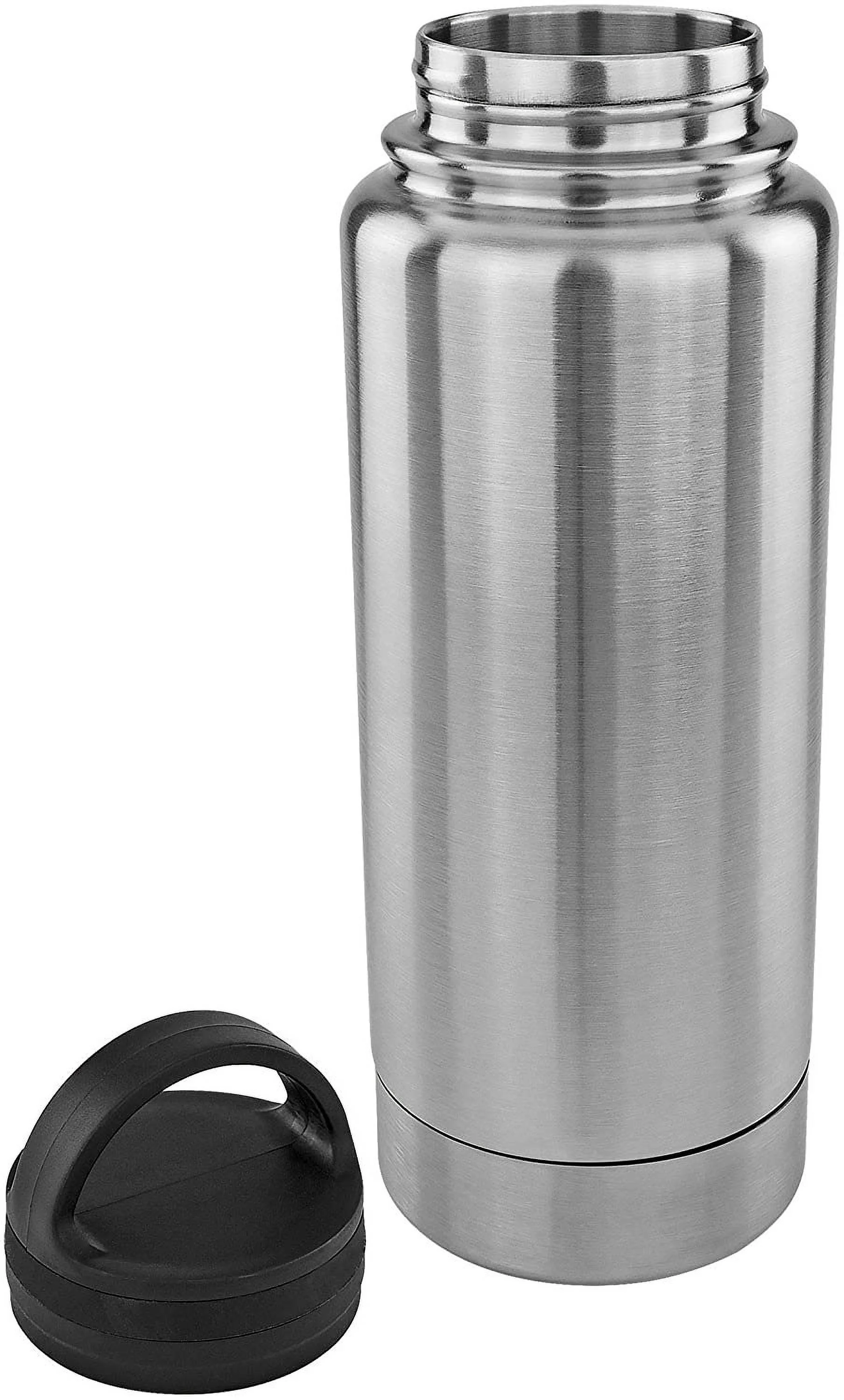 Stainless Steel Drinking Tumbler Bottle Diversion Safe Stash and Hide Small Valuables Money Keys Jewelry Silver 12 Ounce