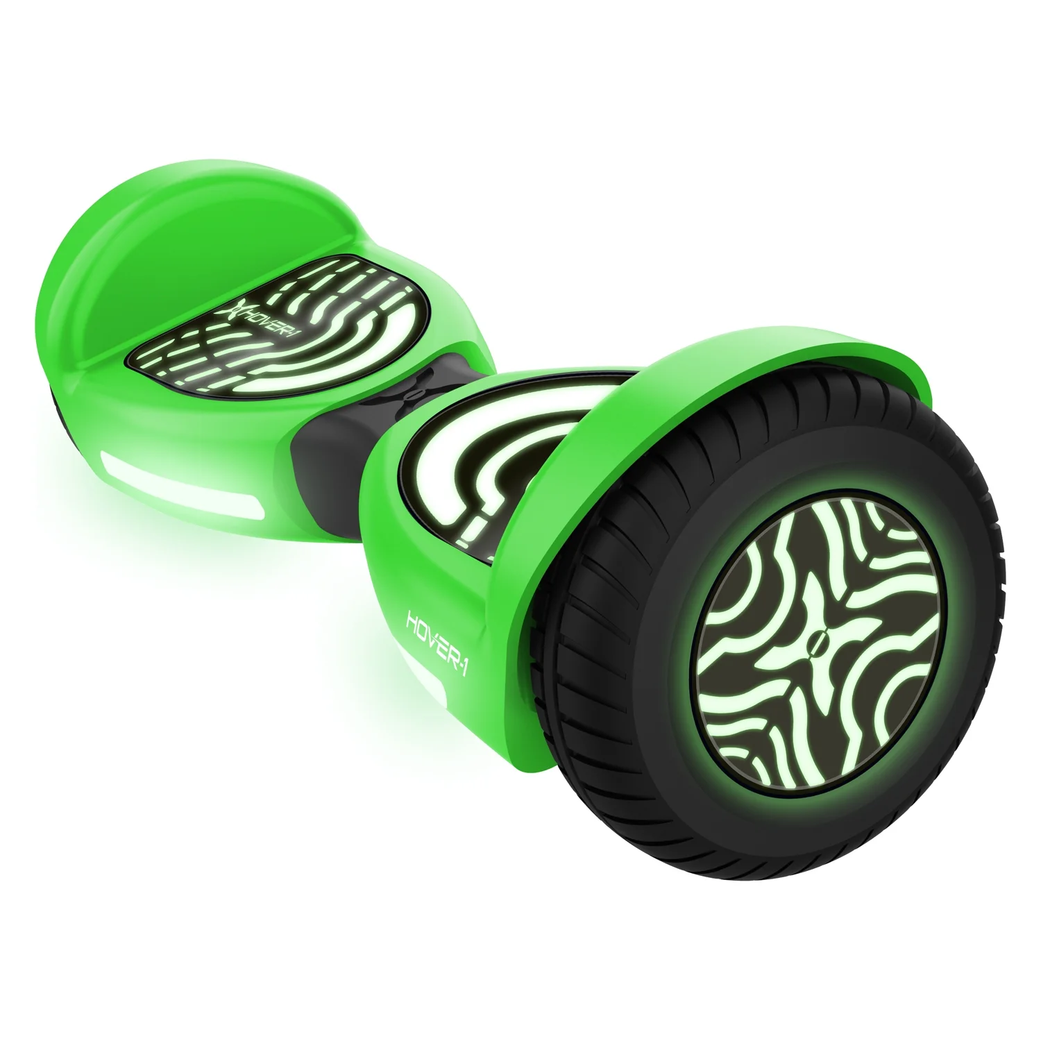 Hover-1 Rocket 2.0 Hoverboard for Teens, LED Lights, Max Speed 7 mph, Green