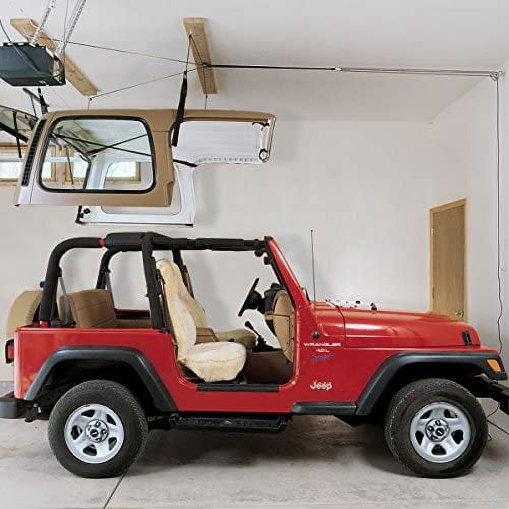 DIQIN 7803.12 - Overhead Storage 1 for Top Removal, Truck Caps, Bikes, , Dinghies, , Kayaks, and More. Mount in Your Garage, Shop, Anywhere with a Ceiling.