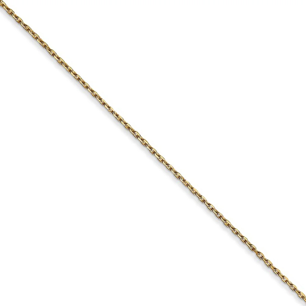 The Black Bow 14k Yellow Gold Michigan State Small Disc Necklace - 16 Inch