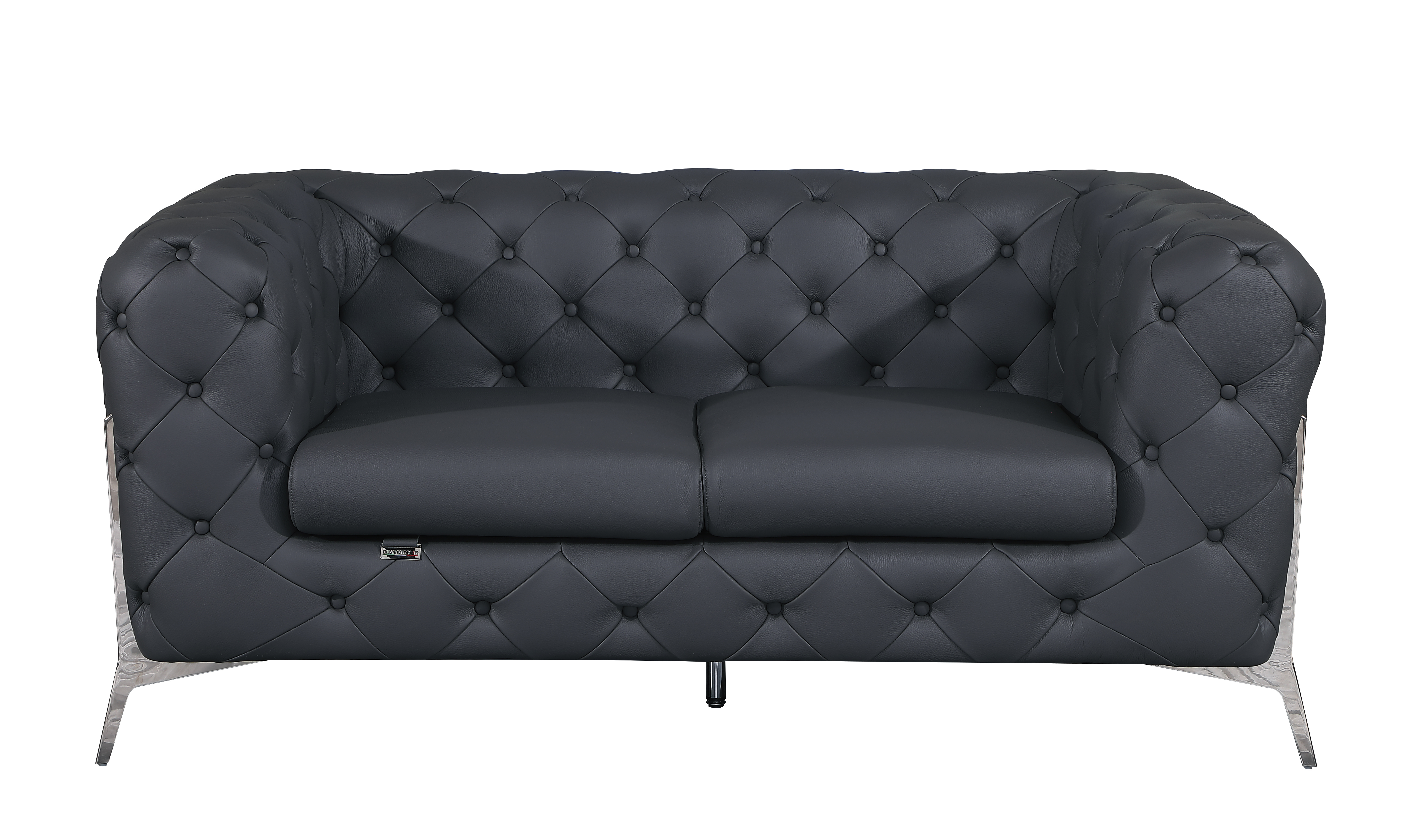 Italian Leather Loveseat - 188.75 - Experience ultimate luxury and comfort in style!