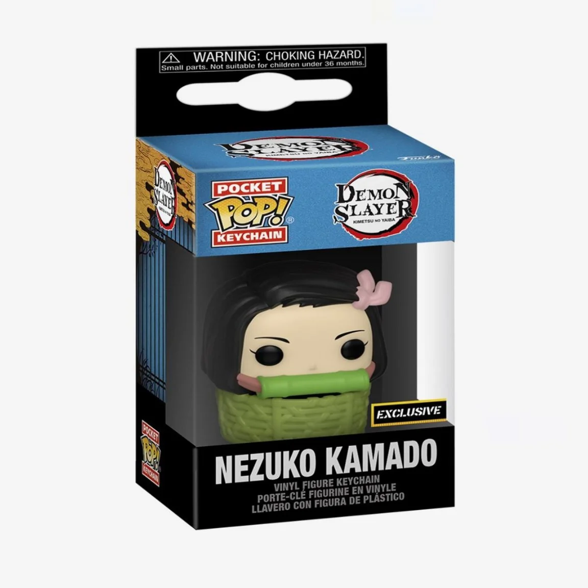 Funko Pocket Pop! Demon Slayer: Kimetsu No Yaiba - Nezuko Kamado (In Basket Exclusive) Key Chain