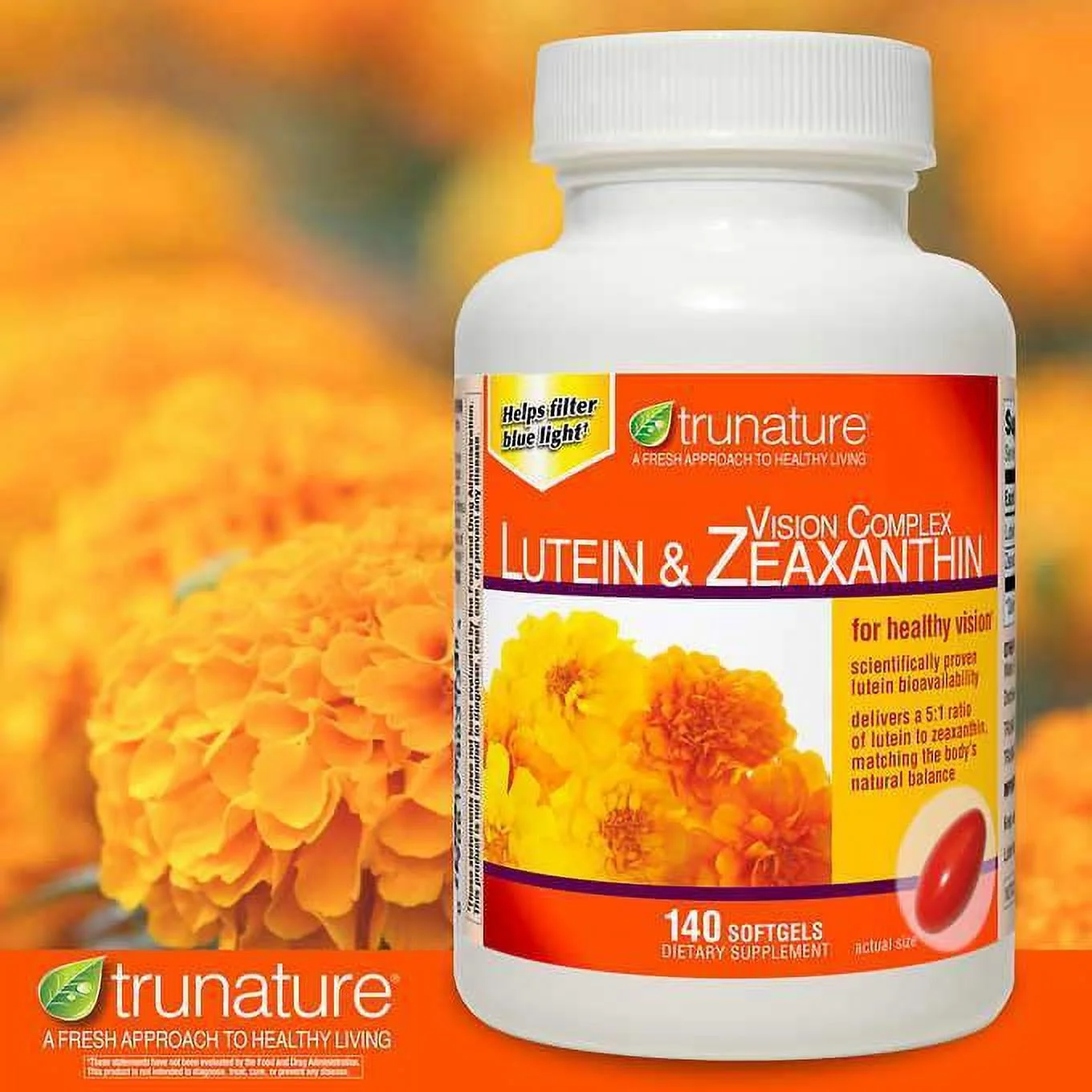 trunature Vision Complex Lutein & Zeaxanthin, 140 Softgels