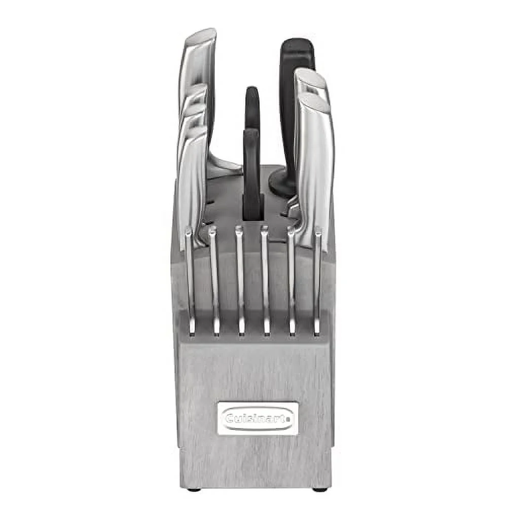 Cuisinart 15PC Ergonomic High-Carbon Stainless Steel Grey Block Set