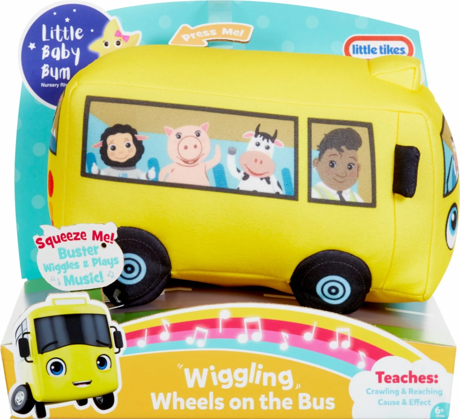 Little Tikes - Little Baby Bum Wiggling Wheels on the Bus - Yellow/Black