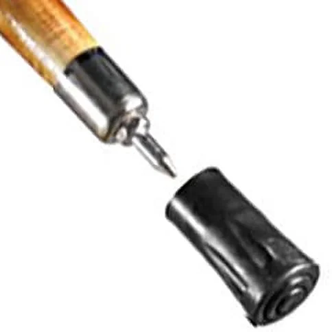 SE Natural Wood Walking Stick with V Yoke for Rifle, Steel Spike and Metal-Reinforced Tip Cover, 55