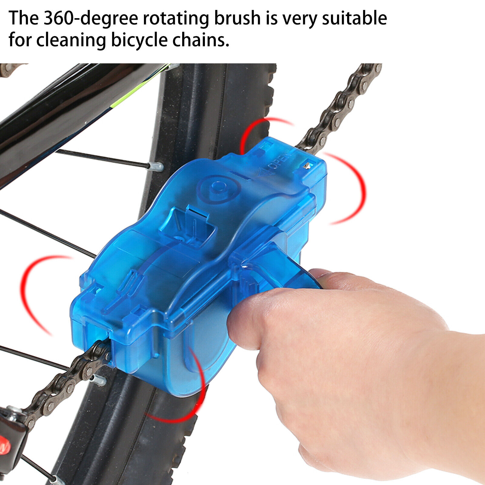 Bicycle Bike Chain Cleaner Wash Tool Cycling Scrubber Cleaning Brushe Wheel Kits