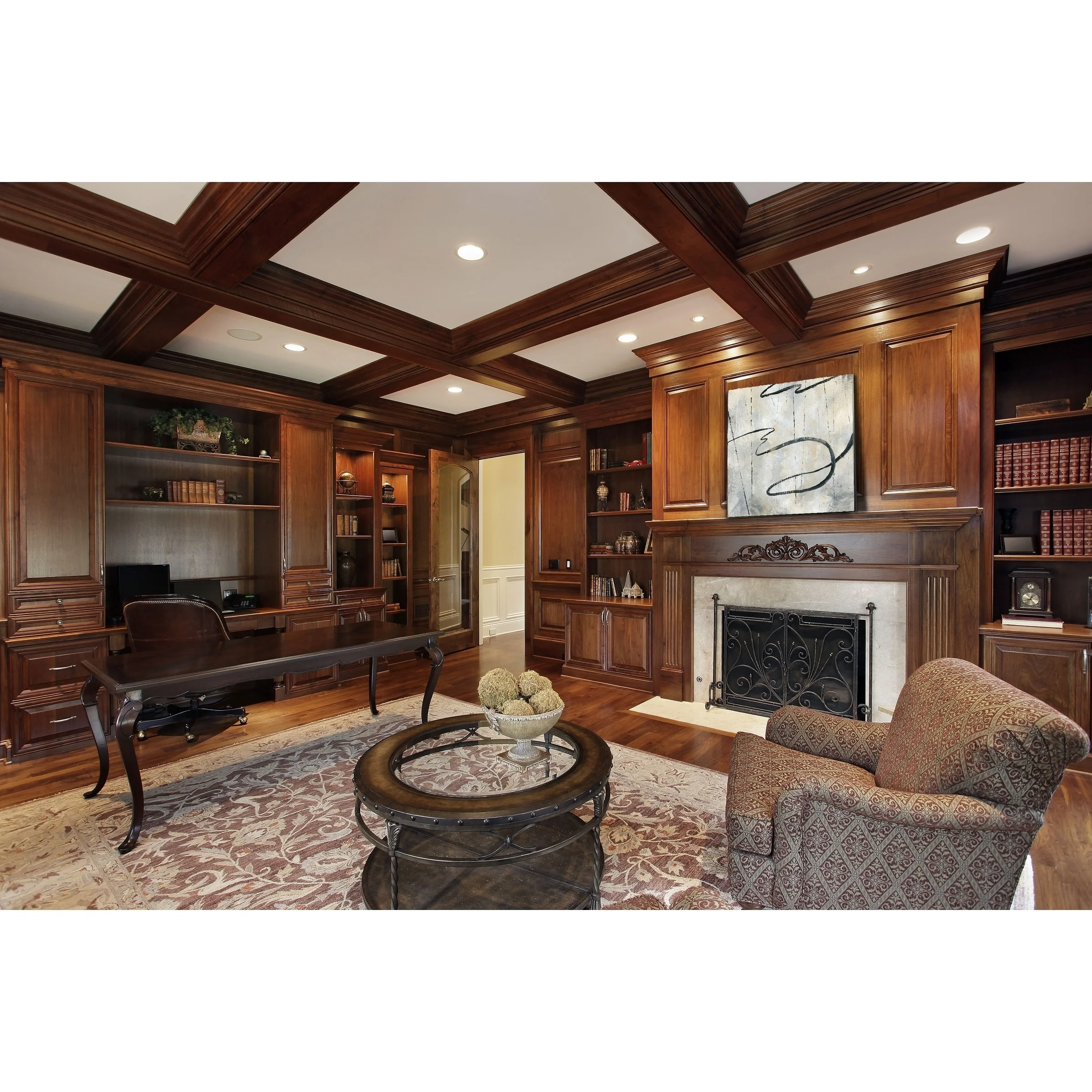 Wexford Home Neutral Dance I -Gallery Wrapped Canvas - yellow, blue, green, red, black, white 10x10